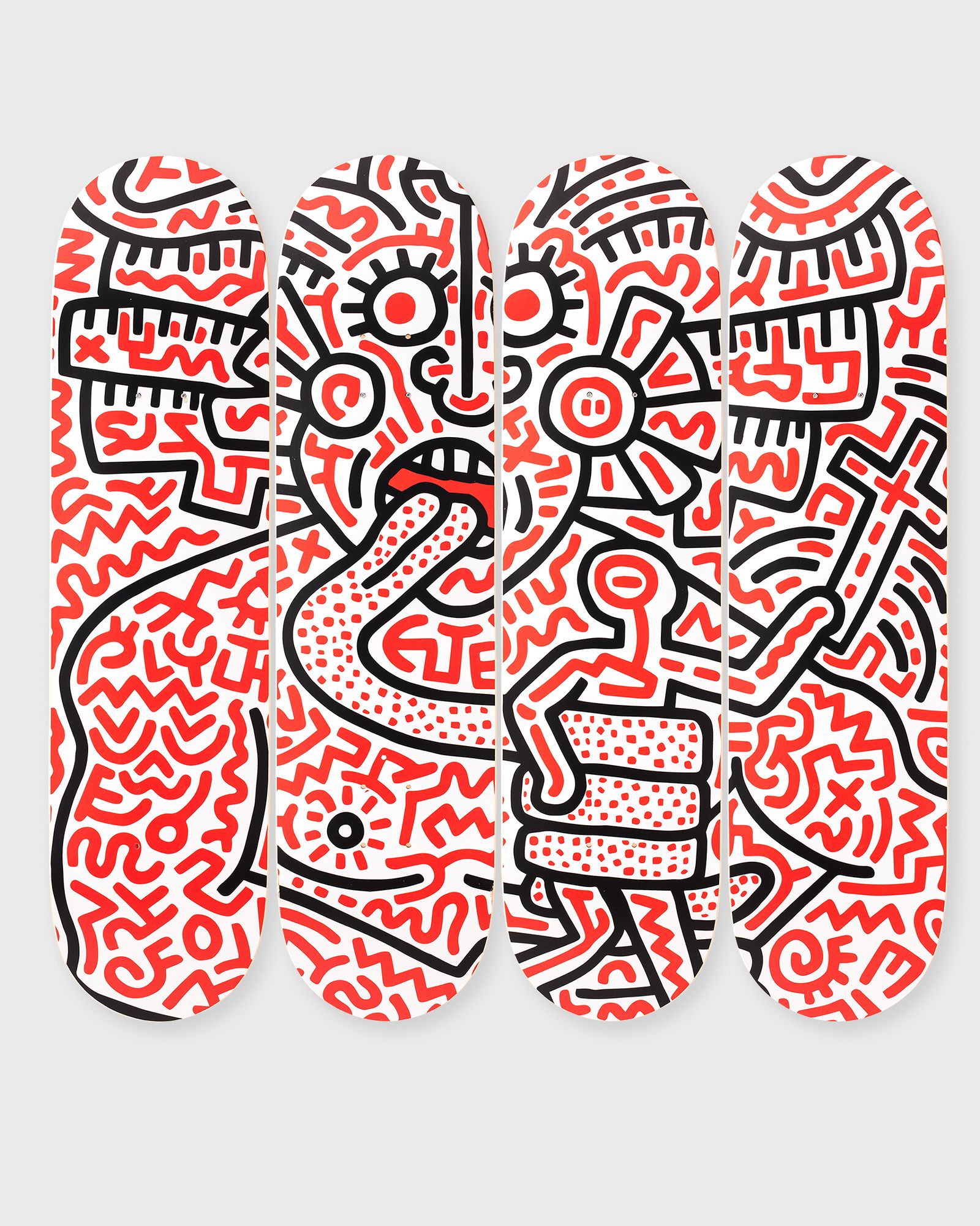 The Skateroom Keith Haring Man and Medusa DECKS 4-Pack men Home deco multi in Größe:ONE SIZE von The Skateroom