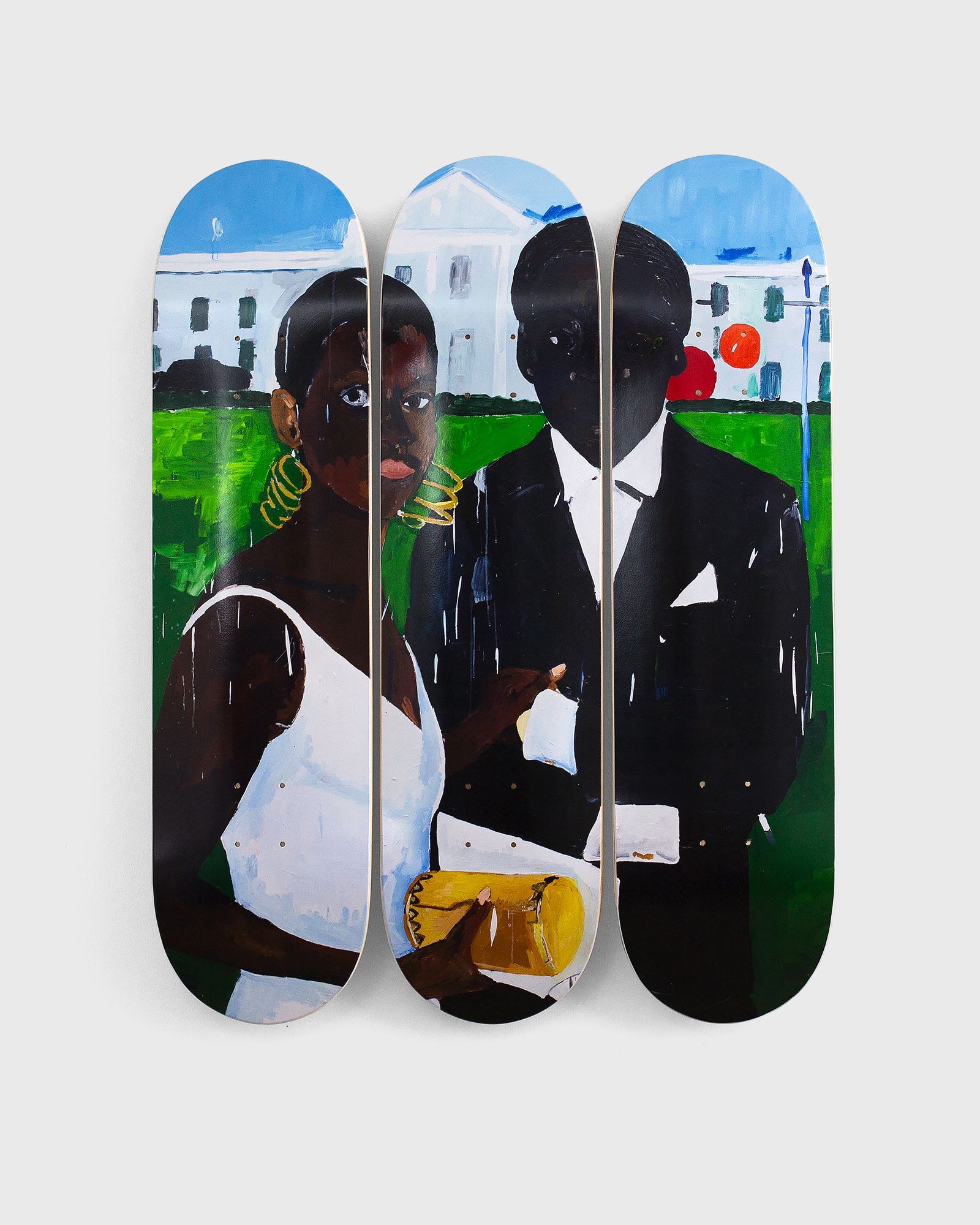 The Skateroom Limited Edition - Henry Taylor Cicely and Miles Visit the Obamas Deck men Home deco multi in Größe:ONE SIZE von The Skateroom