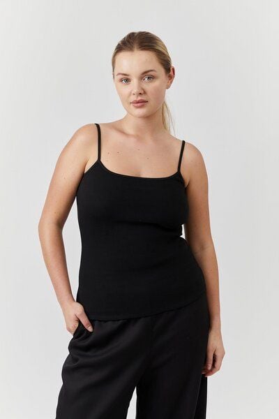 The Slow Label Hochwertiges Tank Top aus festem Baumwollstoff von The Slow Label