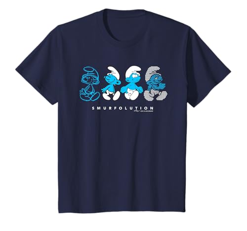 Die Entwicklung der Schlümpfe Film Smurfolution Metaverse Kids T-Shirt von The Smurfs