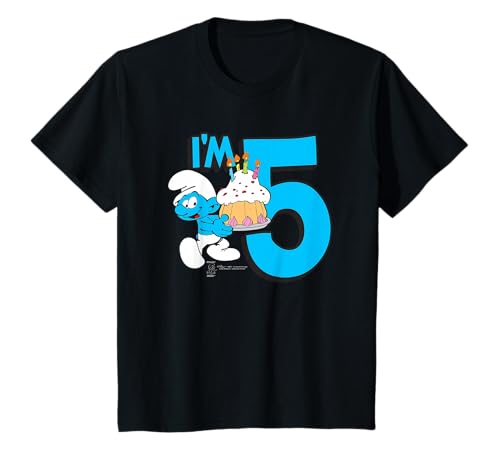 Kinder The Smurfs Schlumpfe Birthday I'm 5 T-Shirt von The Smurfs