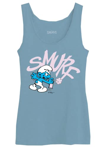 The Smurfs Damen Wosmurftk001 Tanktop, blau, XXL von The Smurfs