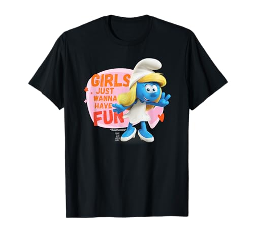 The Smurfs Schlumpfe Smurfette Girls Just Wanna Have Fun T-Shirt von The Smurfs