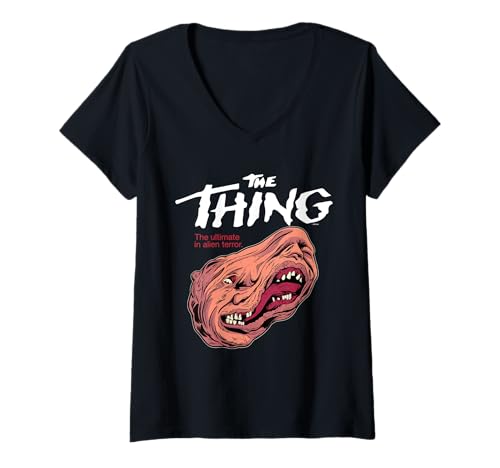 Damen The Thing The Ultimate In Alien Terror T-Shirt mit V-Ausschnitt von The Thing