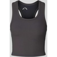 The Upside Cropped Tanktop mit integriertem Bustier in Anthrazit, Größe M von The Upside