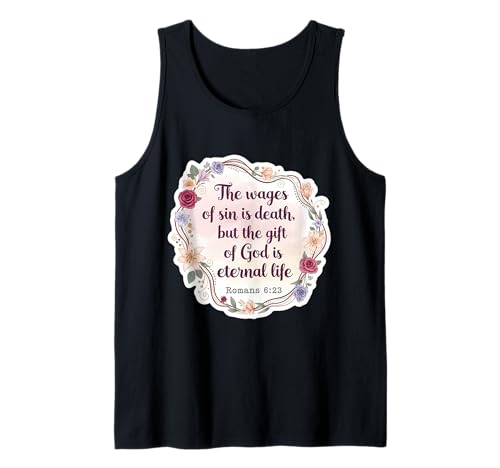 Christlicher Bibelvers Zitat The Wages of Sin is Death Damen Tank Top von The Wages Of Sin Death Womens Products
