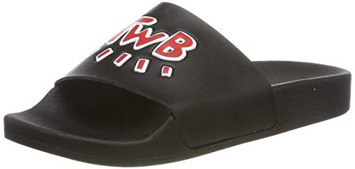 The White Brand Unisex-Kinder Love Twb 3D Peeptoe Sandalen, Mehrfarbig (Black Red Black Red) von The White Brand