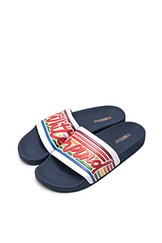 The White Brand Jungen Unisex-Kinder Old School Peeptoe Sandalen, Blau (Navy Navy), 29 EU von The White Brand