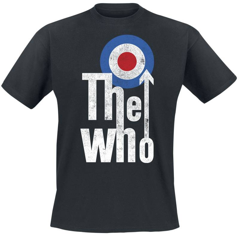 The Who T-Shirt - Distressed Target Logo - S bis XL - für Männer - Größe M - schwarz  - Lizenziertes Merchandise! von The Who