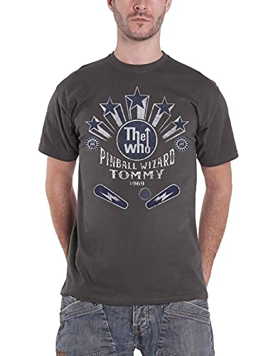 The Who T Shirt Pinball Wizard Flippers Logo offiziell Herren Nue Charcoal Grau M von The Who