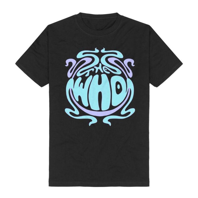 The Who T-Shirt - Psychedelic Logo - S bis 3XL - für Männer - Größe S - schwarz  - Lizenziertes Merchandise! von The Who