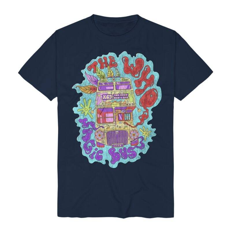 The Who T-Shirt - Too Much Magic Bus - S bis 3XL - für Männer - Größe XL - navy  - Lizenziertes Merchandise! von The Who