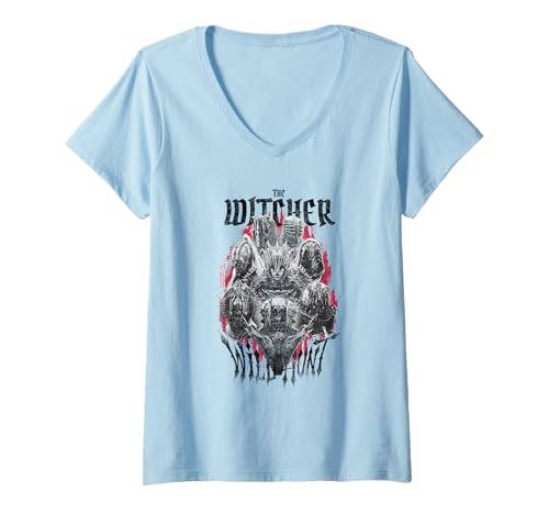 Damen The Witcher The Wild Hunt T-Shirt mit V-Ausschnitt Damen The Witcher The Wild Hunt T-Shirt mit V-Ausschnitt von The Witcher