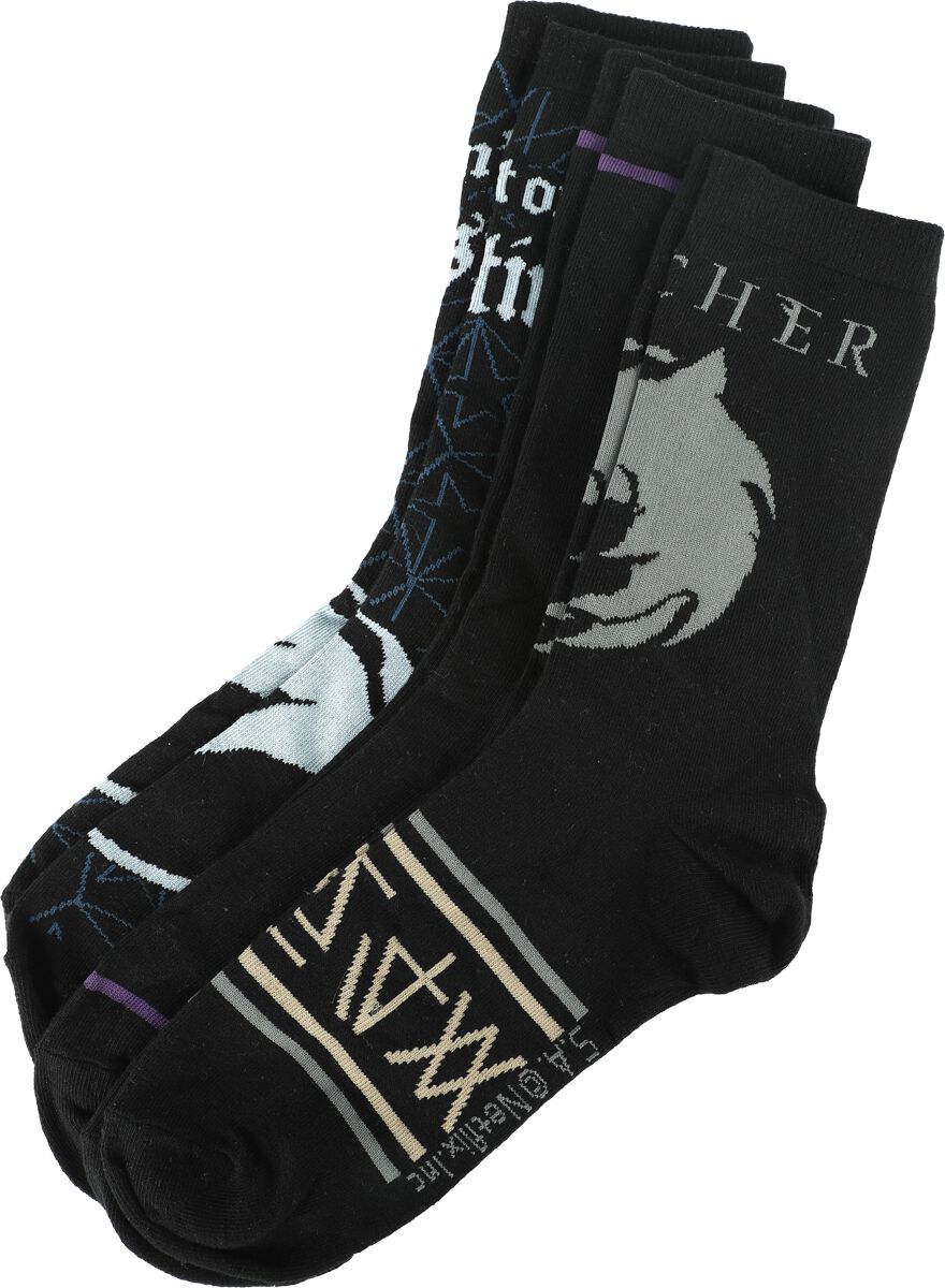 The Witcher Destiny Socken multicolor in EU 39-42 von The Witcher