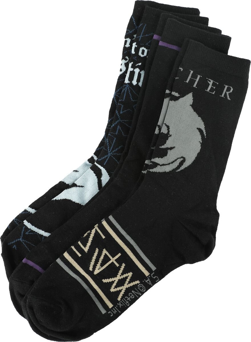 The Witcher Destiny Socken multicolor in EU 43-46 von The Witcher