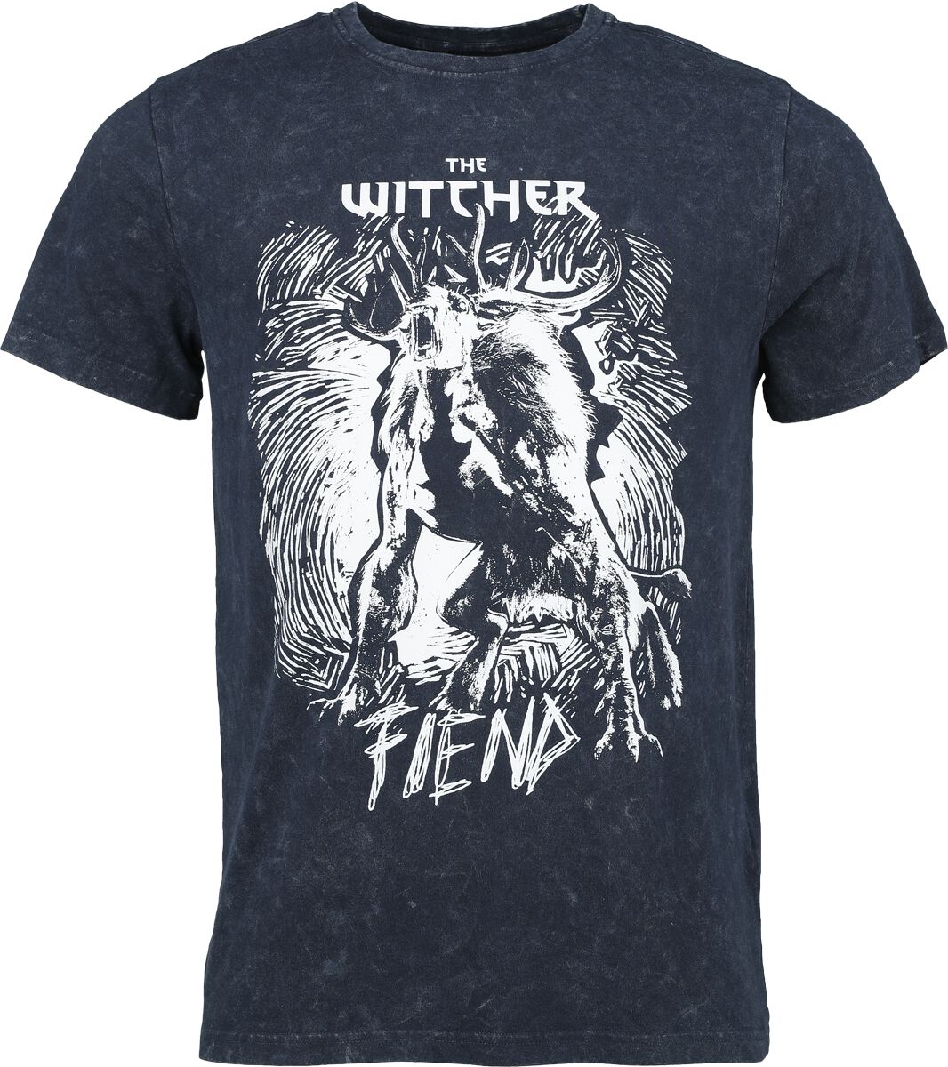 The Witcher Fiend T-Shirt blau in XXL von The Witcher