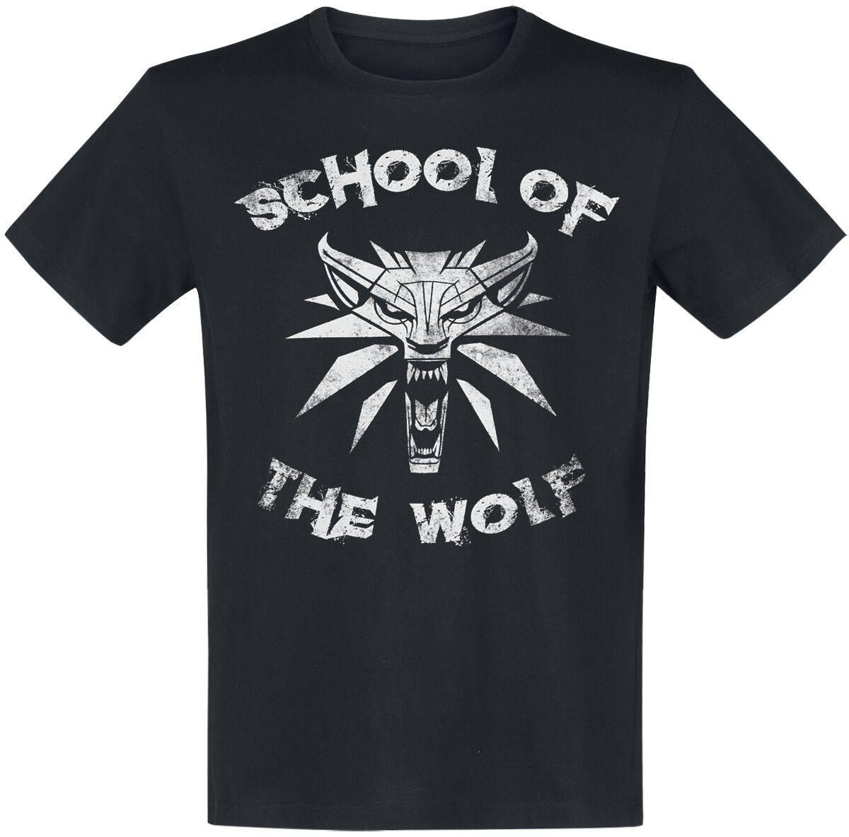 The Witcher - Gaming T-Shirt - School Of The Wolf - S bis XXL - für Männer - Größe M - schwarz von The Witcher