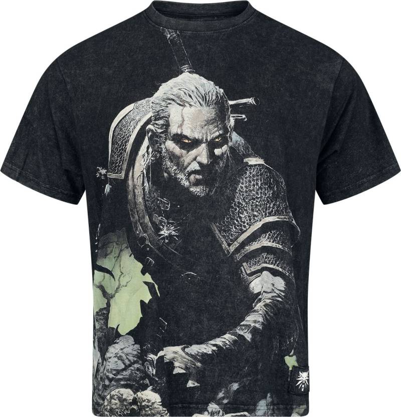 The Witcher Geralt T-Shirt grau in XXL von The Witcher