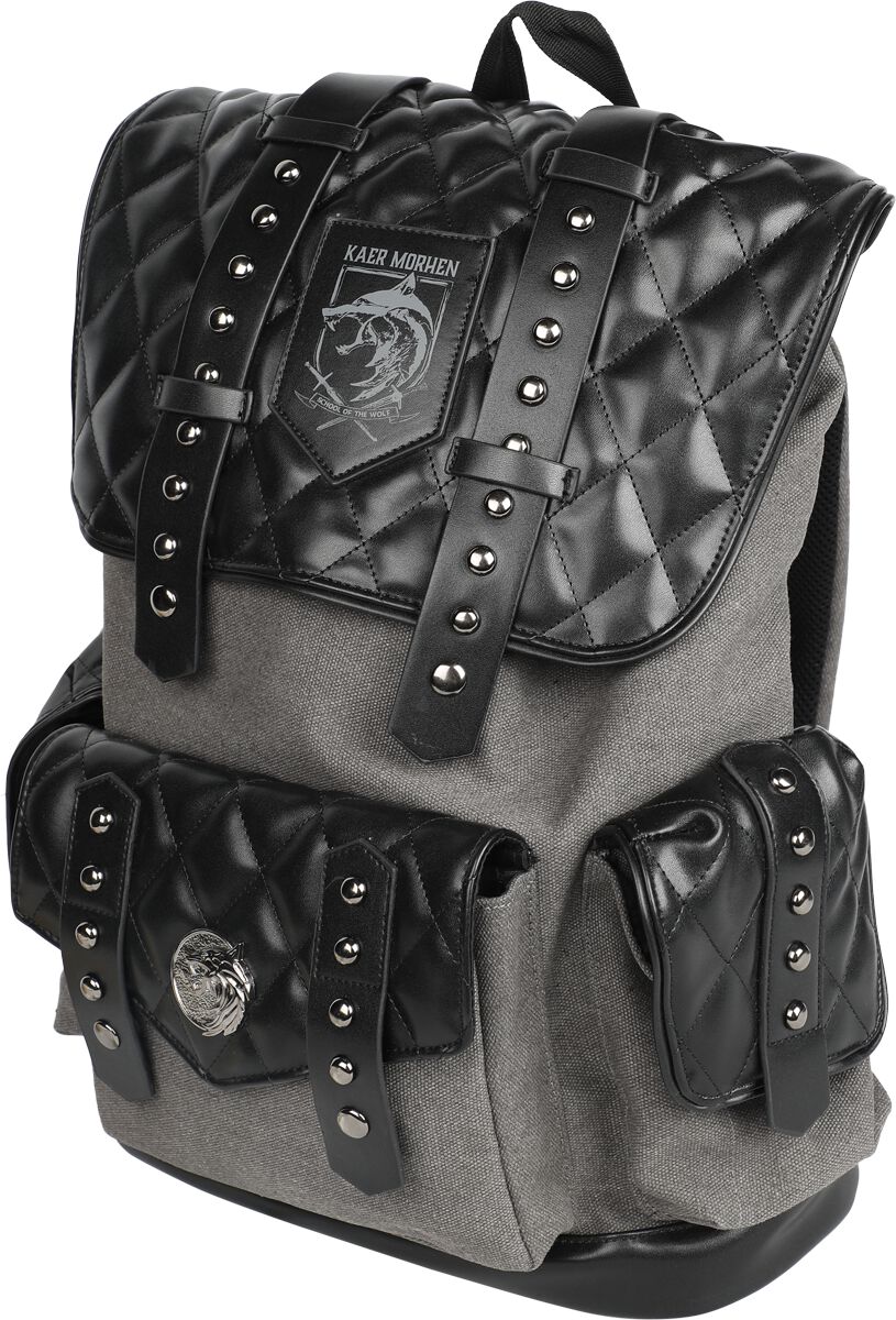 The Witcher Rucksack - 3 - Wolf Signs - grau  - EMP exklusives Merchandise! von The Witcher