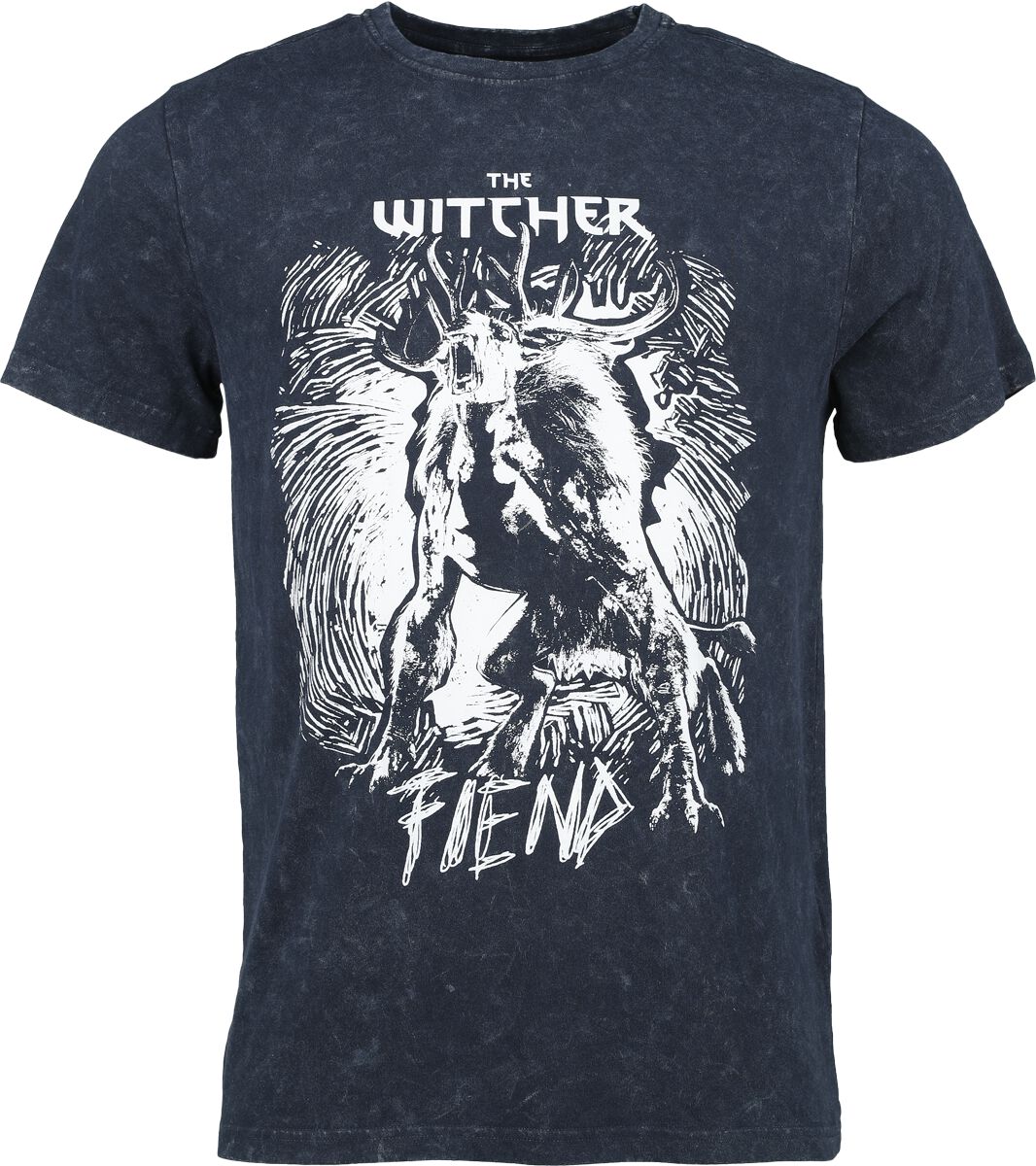 The Witcher - Gaming T-Shirt - Fiend - M bis XXL - für Männer - Größe XL - blau von The Witcher