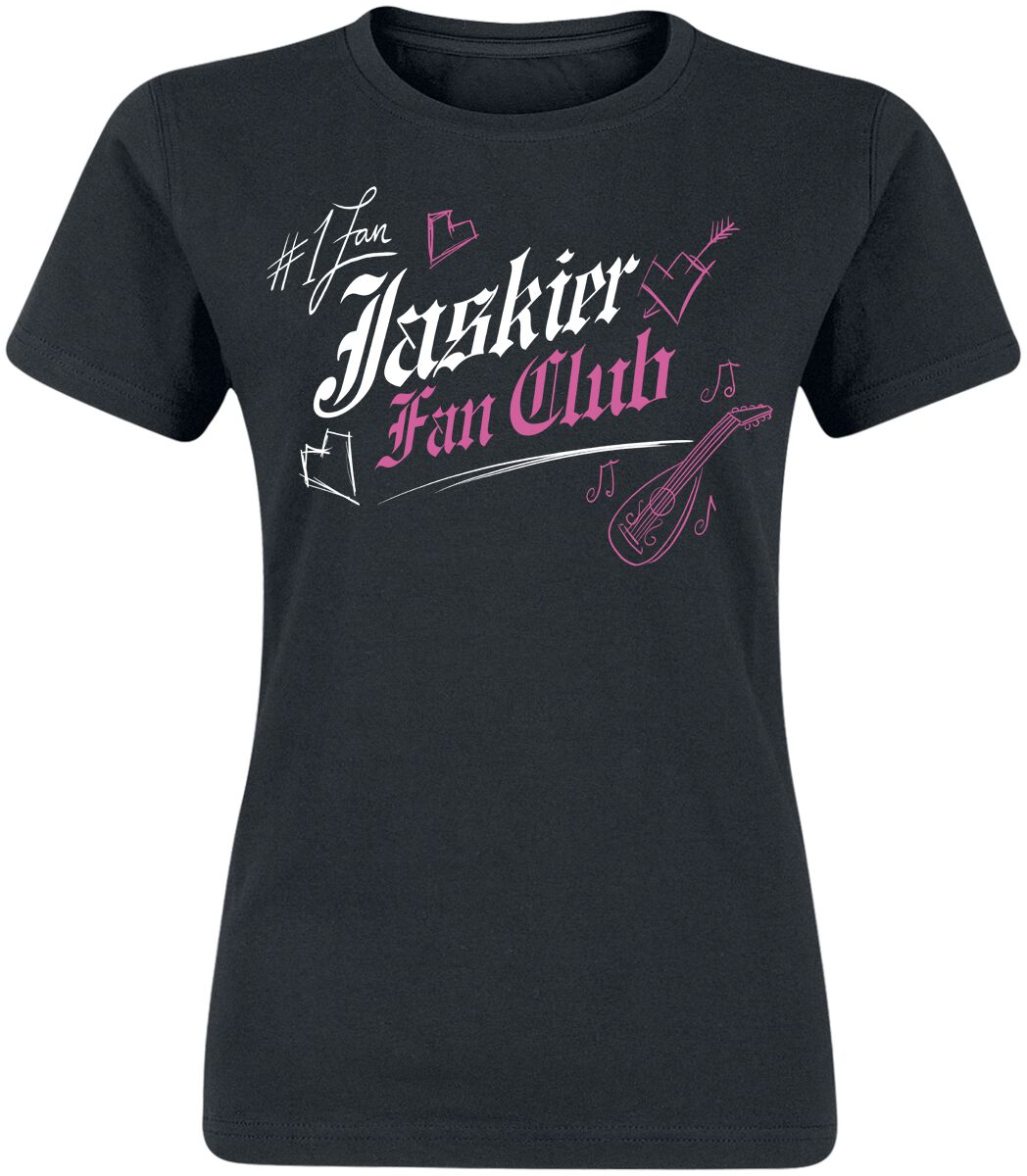 The Witcher T-Shirt - Jaskier Fan Club - S bis XXL - für Damen - Größe XXL - schwarz  - Lizenzierter Fanartikel von The Witcher