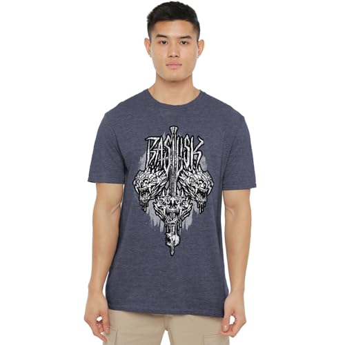 The Witcher Unisex Basilisk, XXX-Large T-Shirt, Marineblau (Heather Navy), 3XL von The Witcher