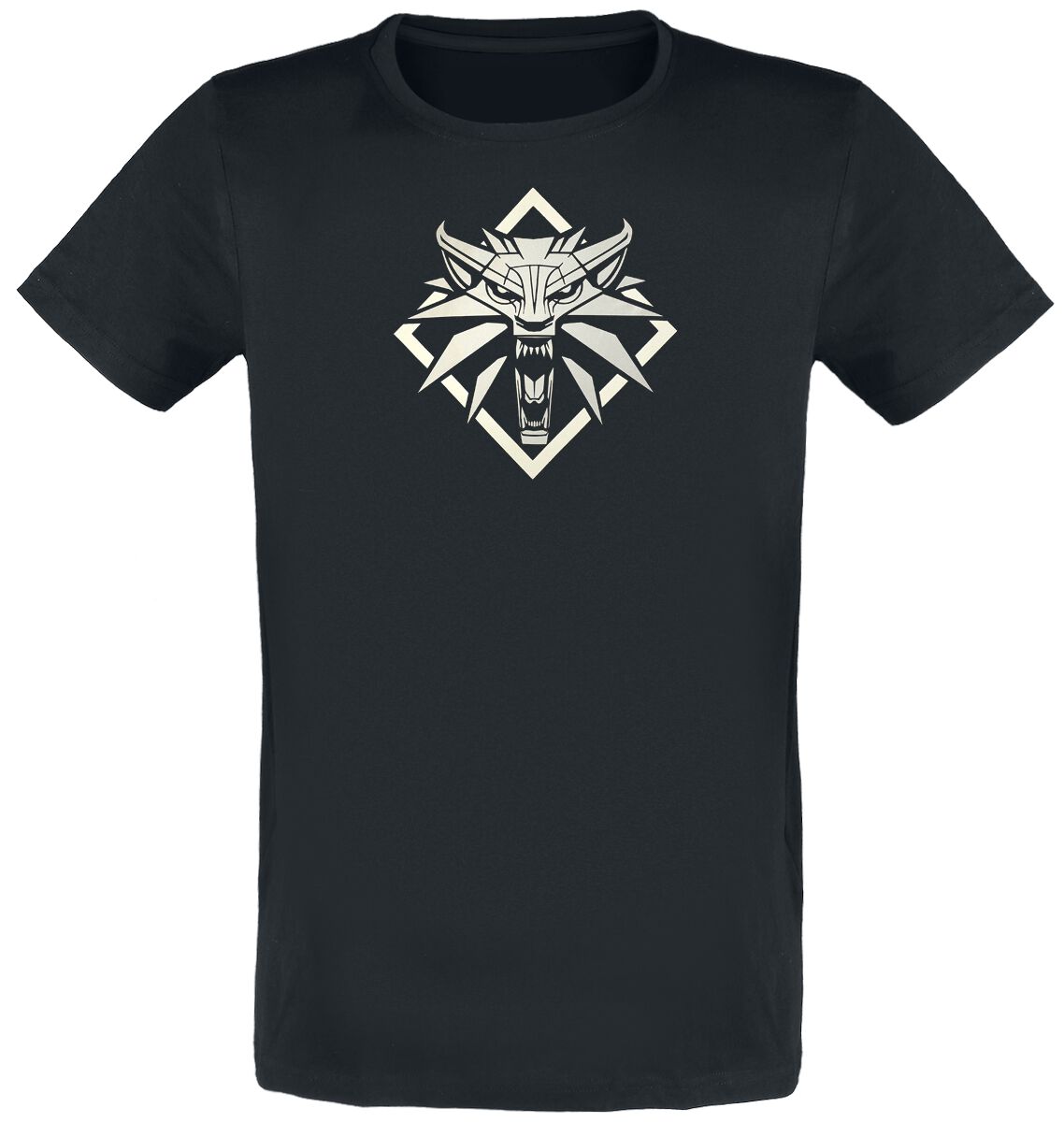 The Witcher Wolf Medallion T-Shirt schwarz in L von The Witcher