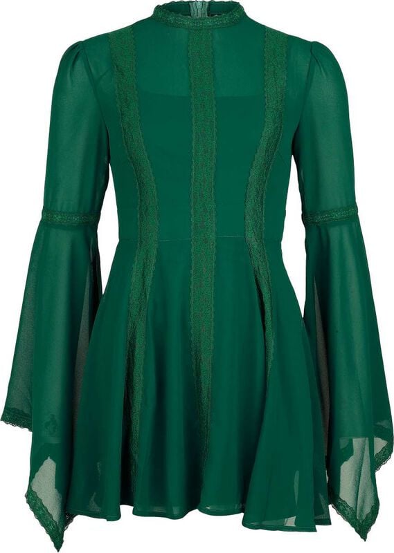 The Wizard Of Oz by Killstar - Gothic Kurzes Kleid - Begone Long Sleeve Mini Dress - XS bis 3XL - für Damen - Größe 3XL - grün The Wizard Of Oz by Killstar - Gothic Kurzes Kleid - Begone Long Sleeve Mini Dress - XS bis 3XL - für Damen - Größe 3XL - grün von The Wizard Of Oz by Killstar