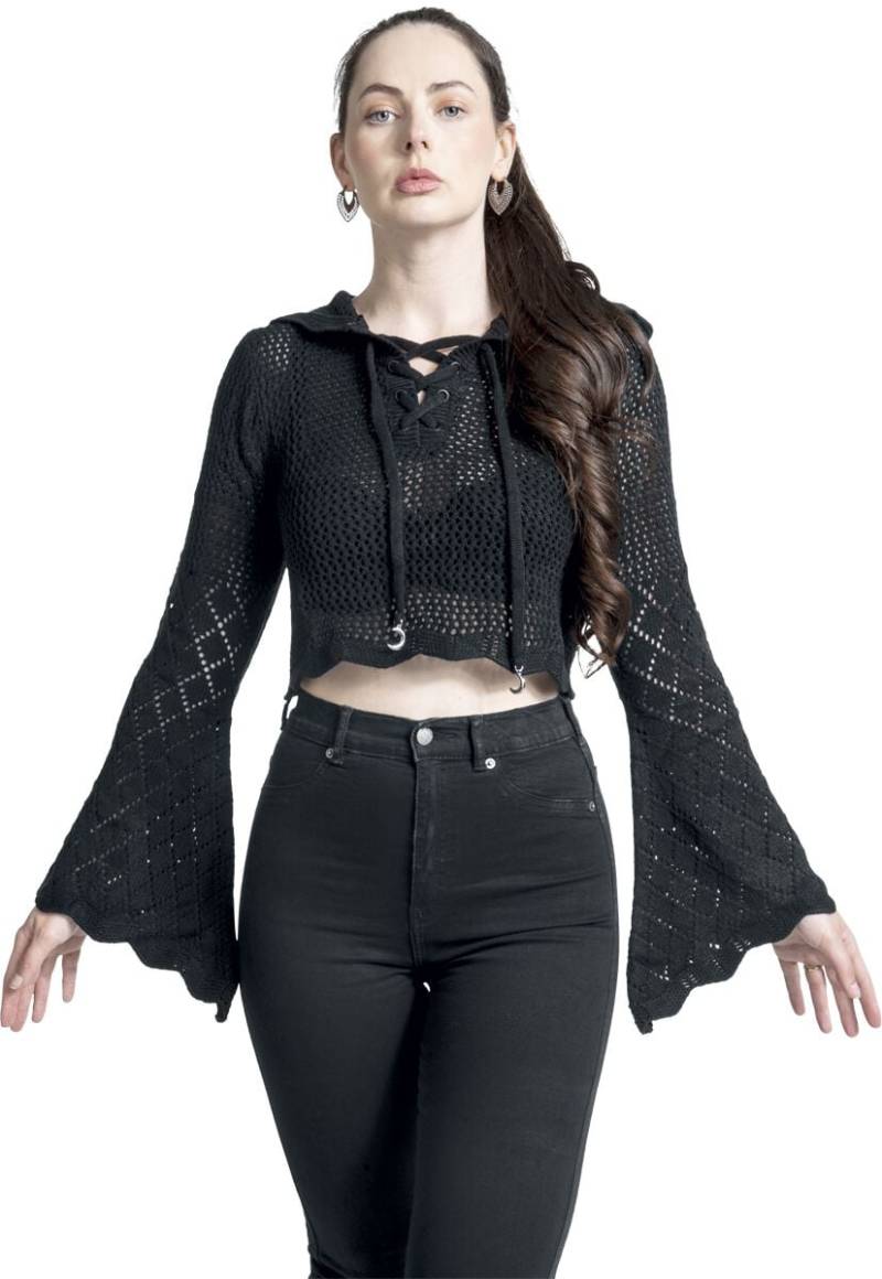 The Wizard Of Oz by Killstar - Gothic Sweatshirt - Shadow Witch Hooded Knit Sweater - XS bis XXL - für Damen - Größe L - schwarz von The Wizard Of Oz by Killstar