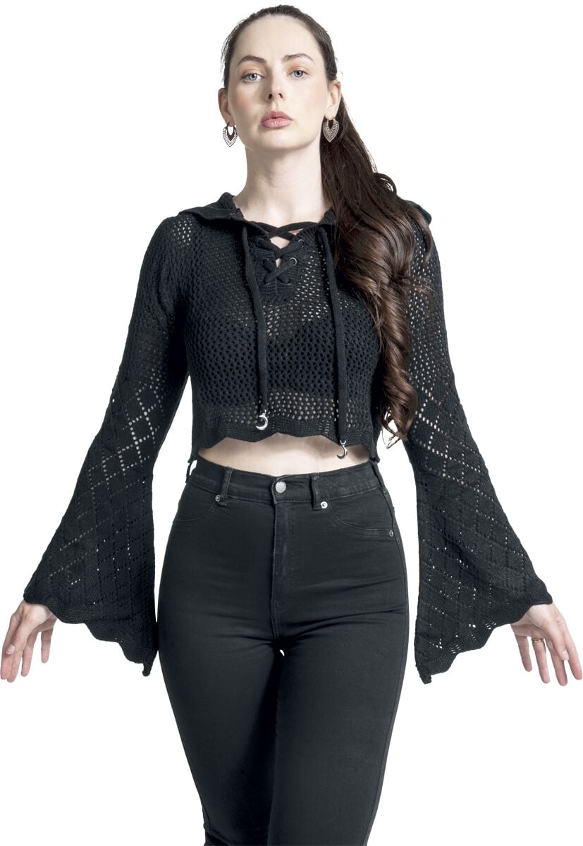 The Wizard Of Oz by Killstar - Gothic Sweatshirt - Shadow Witch Hooded Knit Sweater - XS bis XXL - für Damen - Größe XXL - schwarz The Wizard Of Oz by Killstar - Gothic Sweatshirt - Shadow Witch Hooded Knit Sweater - XS bis XXL - für Damen - Größe XXL - schwarz von The Wizard Of Oz by Killstar