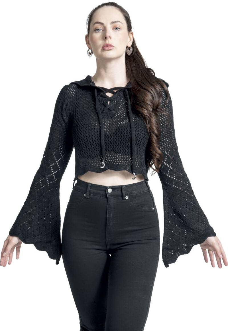 The Wizard Of Oz by Killstar - Gothic Sweatshirt - Shadow Witch Hooded Knit Sweater - XS bis XXL - für Damen - Größe XXL - schwarz von The Wizard Of Oz by Killstar