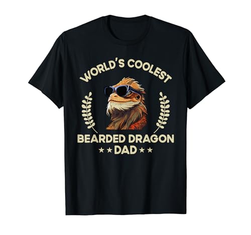 Der coolste Papa der Welt — Vater für Herren, lustiger bärtiger Drache T-Shirt von The Woof Wardrobe