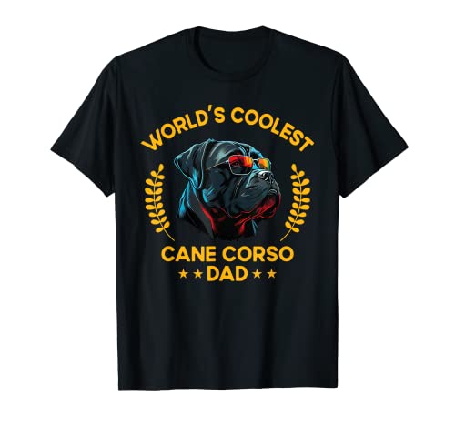 World's Coolest Dog Dad Papa – Herren Cane Corso T-Shirt von The Woof Wardrobe