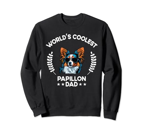 World's Coolest Dog Dad Papa – Herren Papillon Sweatshirt von The Woof Wardrobe