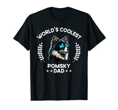 World's Coolest Dog Dad Papa – Herren Pomsky T-Shirt von The Woof Wardrobe