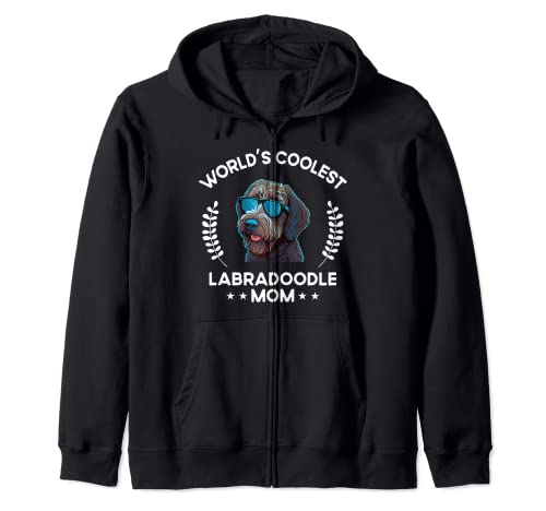 World's Coolest Dog Mom Mama – Frauen Labradoodle Kapuzenjacke von The Woof Wardrobe