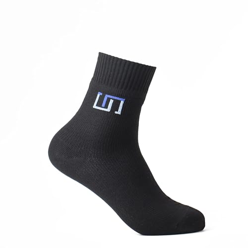 Socken ohne Leder, 100 % wasserdicht, atmungsaktiv, geruchshemmend für Ablution (Wudu) & Outdoor-Aktivitäten [Jet Black] [Unisex] - Schwarz - Large von The Wudhu Socks