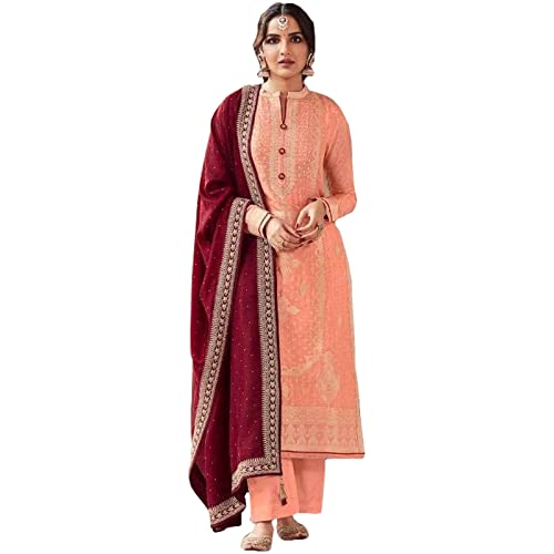 The kurti bazaar Damen Wear Readymade Designer Salwar Kameez Anzüge Indisch Pakistani Schöne Plazzo Hose Kleid, Wahl 7, 70 von The kurti bazaar