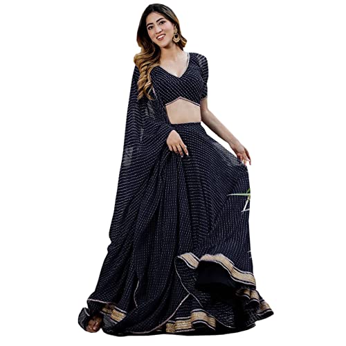The kurti bazaar Genähter Designer pakistanischer indischer Empfang Event Party Wear Lehenga mit Dupatta Choli, Wahl 1, ( 6 US Small ( Chest-38 Waist-34 Hips 40 ) von The kurti bazaar