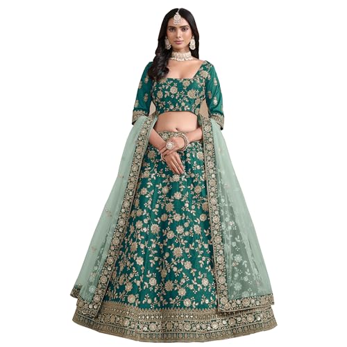 The kurti bazaar Indische pakistanische Designerin Lehengha Choli Ready to Wear Sangeet Function Wear Heavy Choli, Wahl 4, ( 12 US X-Large ( Chest-44 Waist-40 Hips 46 ) von The kurti bazaar