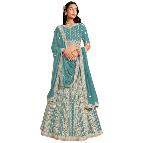 The kurti bazaar Indische pakistanische Designerin Lehengha Choli Ready to Wear Sangeet Function Wear Heavy Choli, Wahl 7, ( 6 US Small ( Chest-38 Waist-34 Hips 40 ) von The kurti bazaar