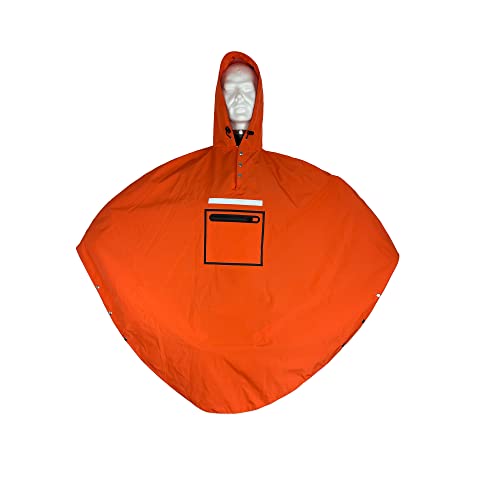 The people's poncho Unisex 3.0 Poncho, Hardy Orange, One Size von The people's poncho