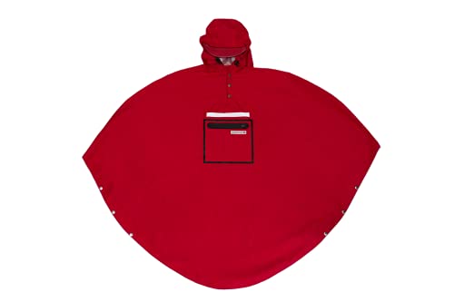 The people's poncho Unisex 3.0 Poncho, rot, One Size von The people's poncho