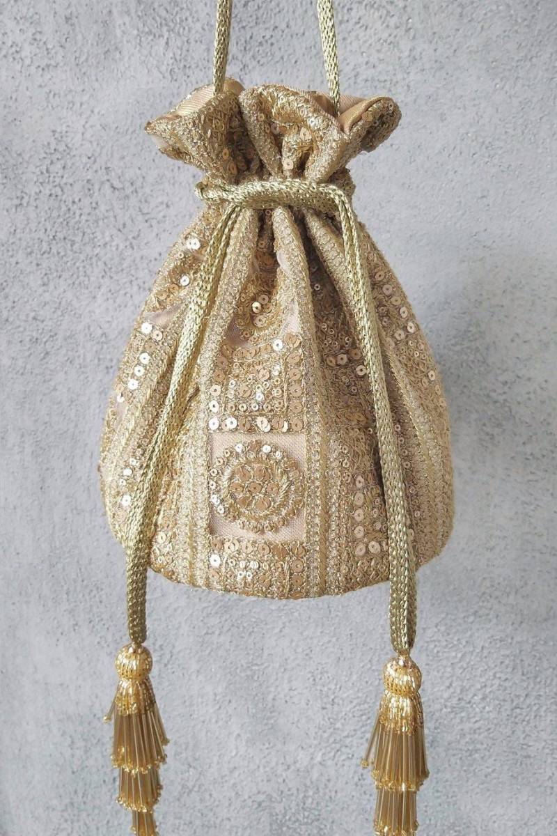 Bella Gold Potli Tasche von TheAMYRAStore