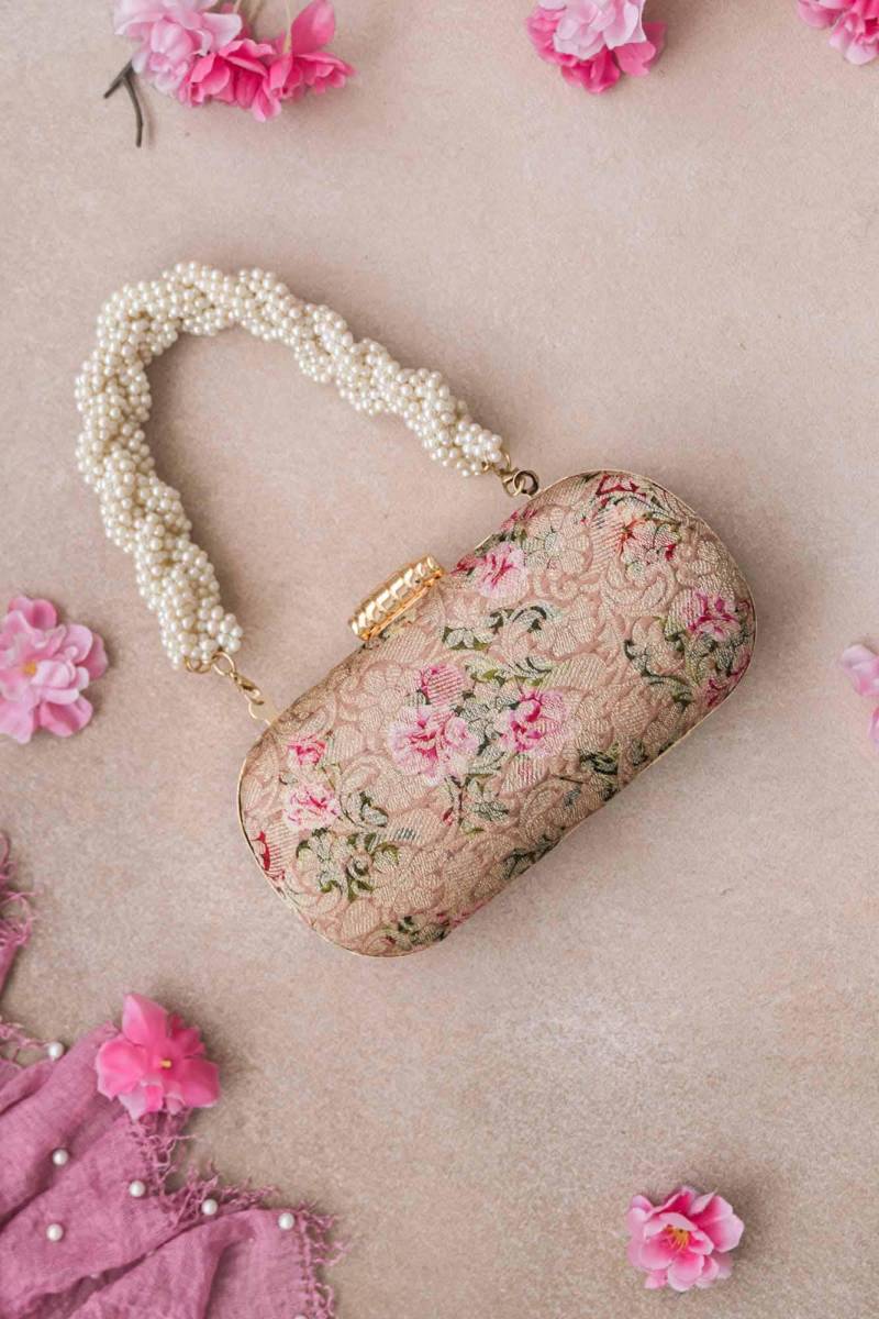 Elora Capsule Clutch - Old Rose Geschenk Zur Hochzeit, Designer Und Hochzeitstasche, Jubiläumsgeschenk Für Sie, Diwali Partytaschen von TheAMYRAStore