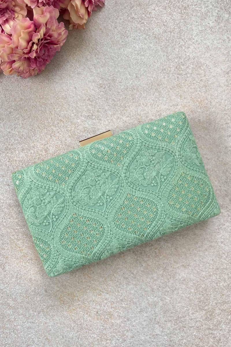 Mughal Aquamarin-Clutch von TheAMYRAStore