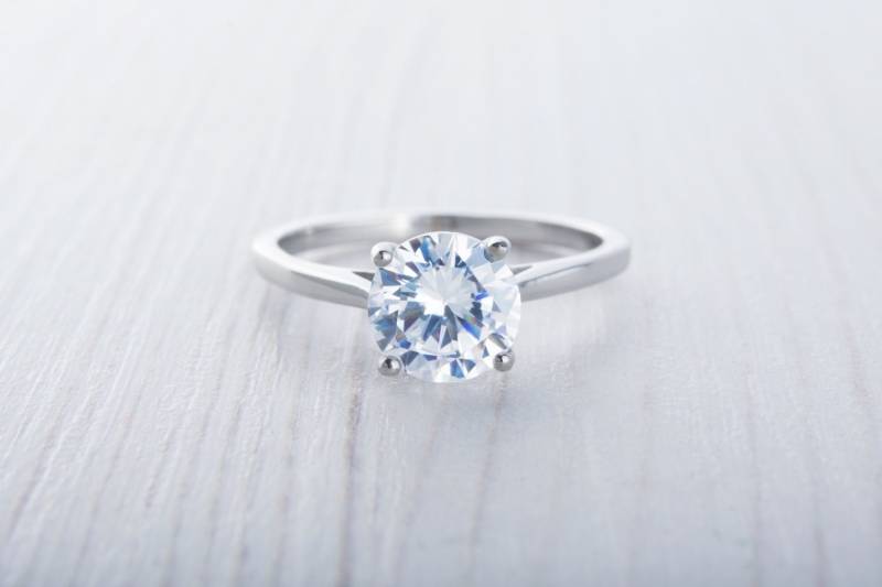 1.5Ct Künstler Diamant Simulanter Kathedrale Solitär Ring Aus Titan Oder Weißgold - Verlobungsring Ehering Handgemachter von TheAladdinsCave