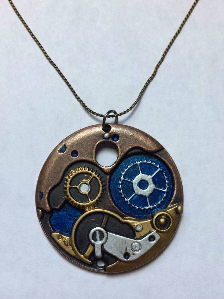 steampunk-Zahnrädern Und Kolben Anhänger steampunk-Zahnrädern Und Kolben Anhänger von TheAlternateEnding