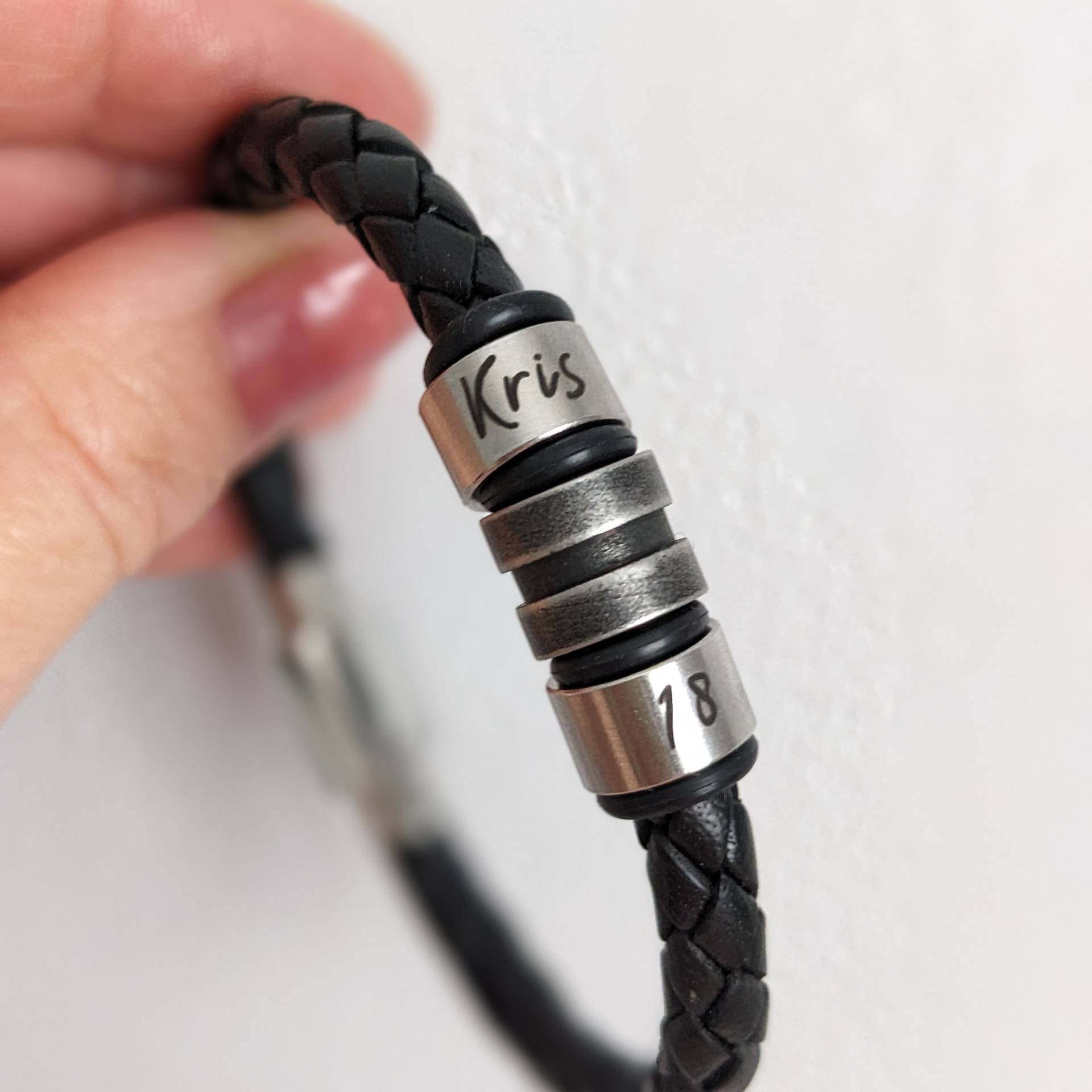 Personalisiertes Armband Für Männer, Teenager-Jungen-Geschenke, Teenager-Geburtstagsgeschenk, 18. Geburtstagsgeschenk Junge, Mutter-Sohn-Geschenk von TheArtisanUK