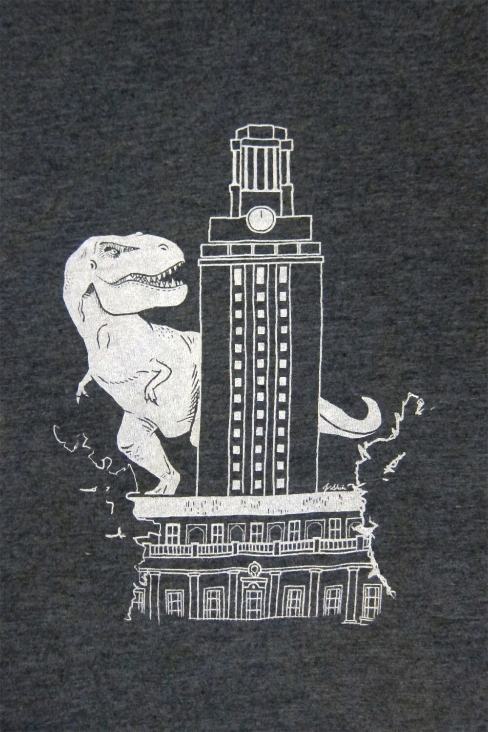 Ut-Rex T-Shirt Mit Handsiebdruck von TheArtofFlying